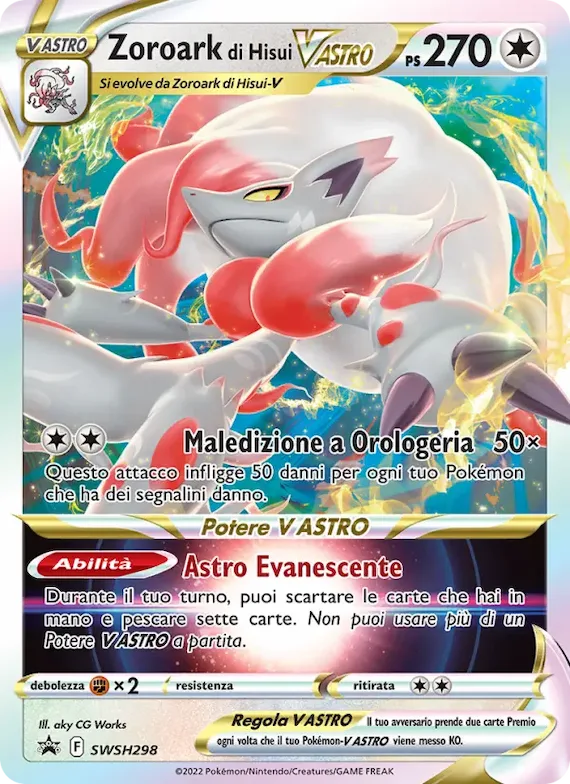 Zoroark di Hisui V ASTRO SWSH298 – SPSC Promo