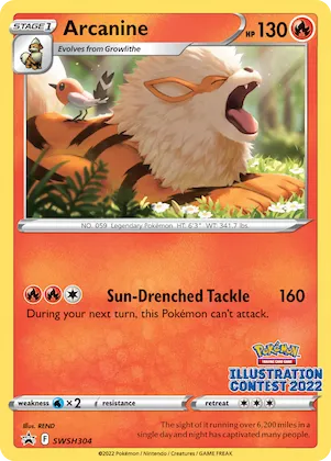 Arcanine Nr. SWSH304 – SCSC Promokarten