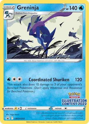 Greninja Nr. SWSH305 – SCSC Promokarten