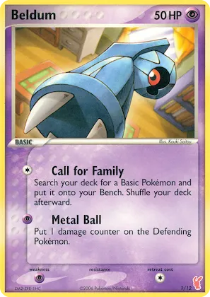 Beldum n° 1 – EX Trainer Kit 2: Plusle & Minun