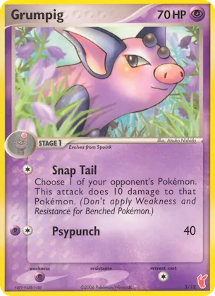 Grumpig Nr. 3 – EX Trainer Kit 2: Plusle & Minun