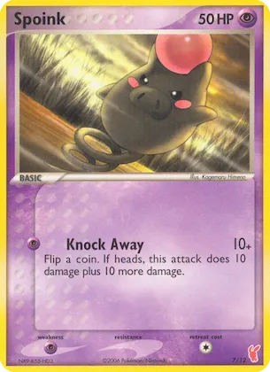 Spoink n° 7 – EX Trainer Kit 2: Plusle & Minun