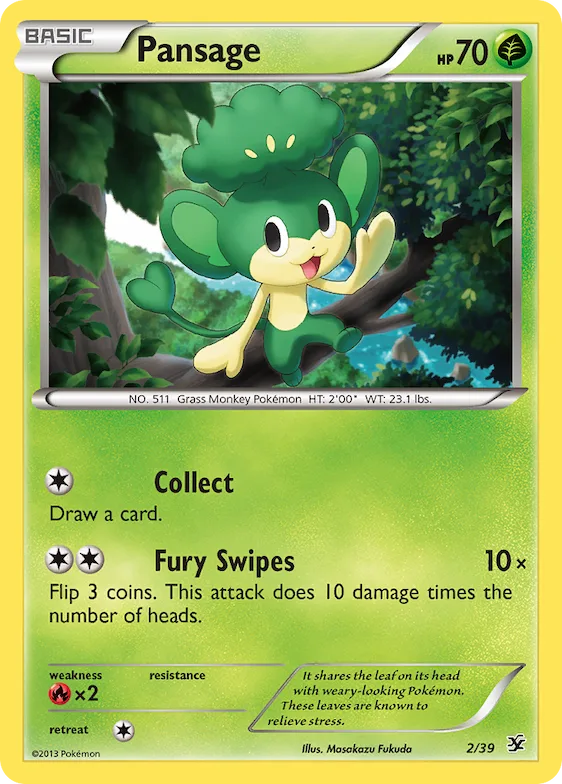 Pansage #2 – Kalos Starter Set