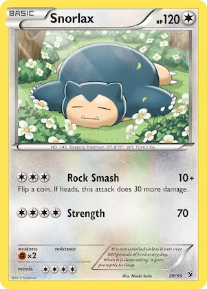 Snorlax #26 – Kalos Starter Set