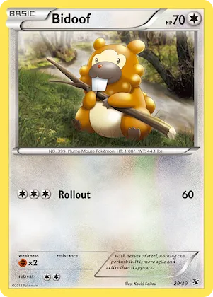 Bidoof #29 – Kalos Starter Set