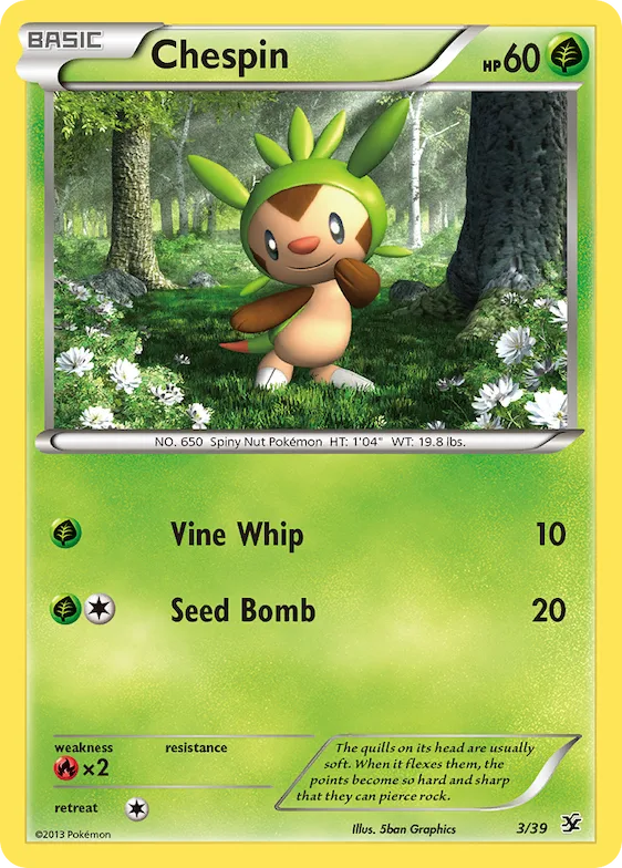 Chespin #3 – Kalos Starter Set