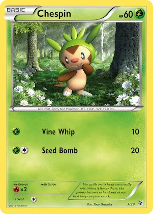 Chespin #3 – Kalos Starter Set