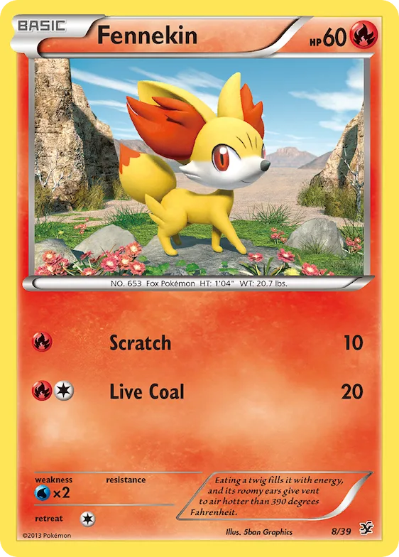 Fennekin #8 – Kalos Starter Set