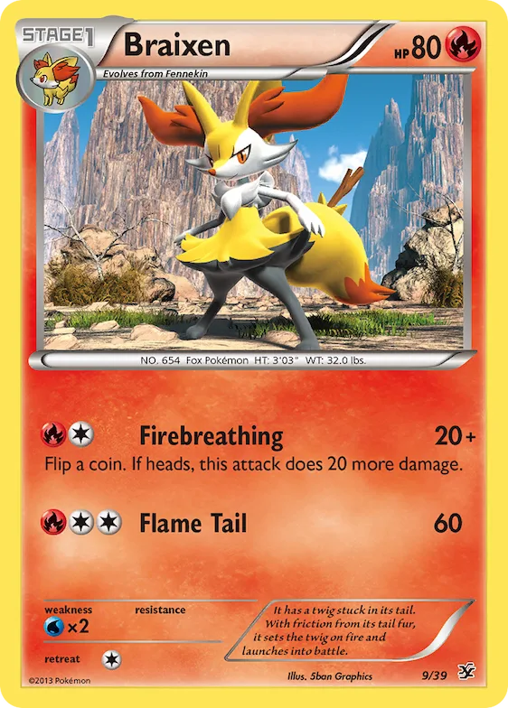 Braixen #9 – Kalos Starter Set