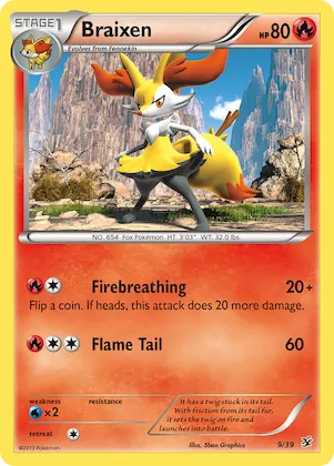 Braixen #9 – Kalos Starter Set