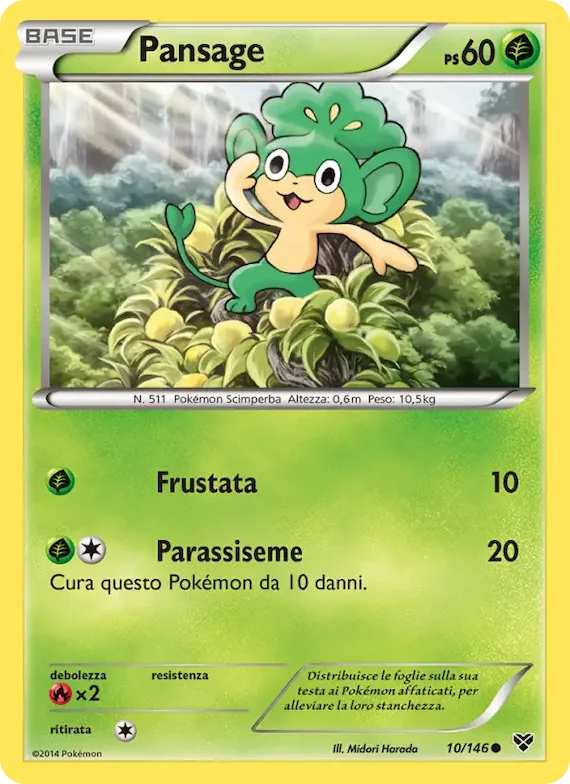 Pansage 10 – XY
