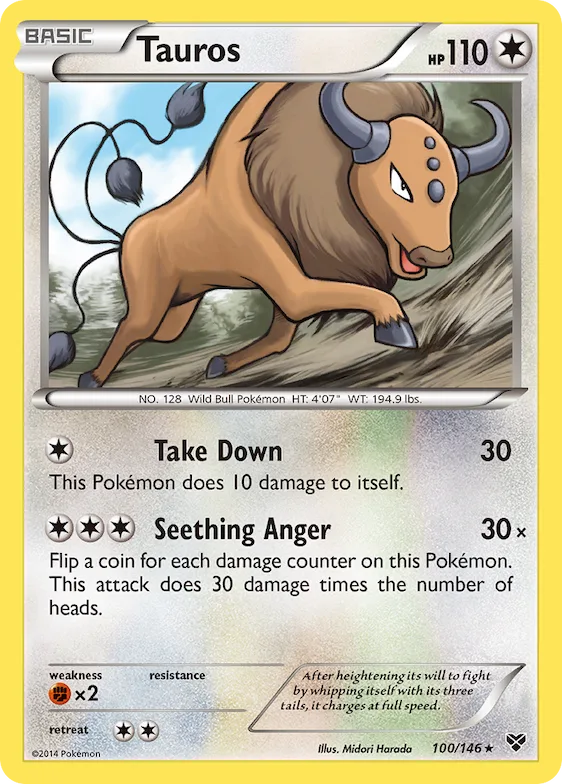Tauros #100 – XY Base Set
