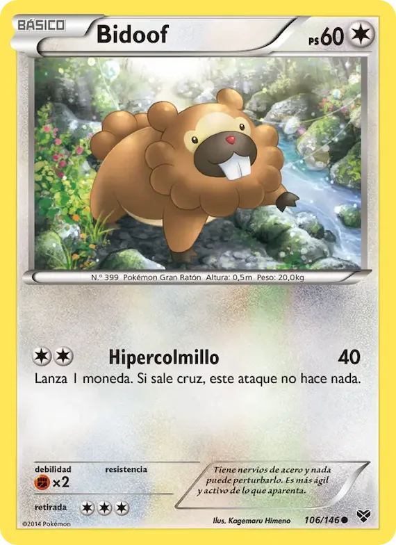 Bidoof 106 – XY