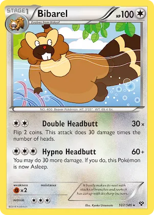 Bibarel #107 – XY Base Set