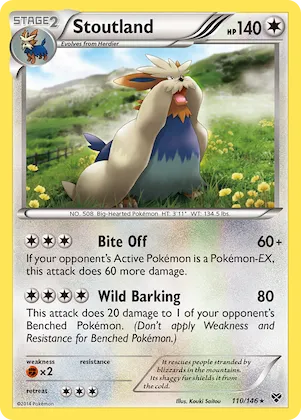 Stoutland #110 – XY Base Set