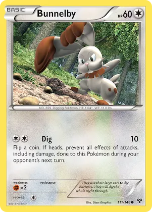 Bunnelby #111 – XY Base Set