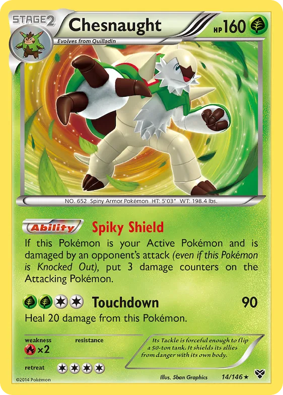 Chesnaught #14 – XY Base Set