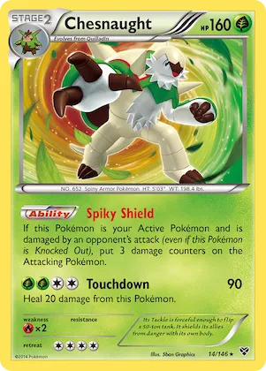 Chesnaught #14 – XY Base Set