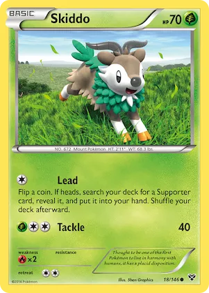 Skiddo #18 – XY Base Set