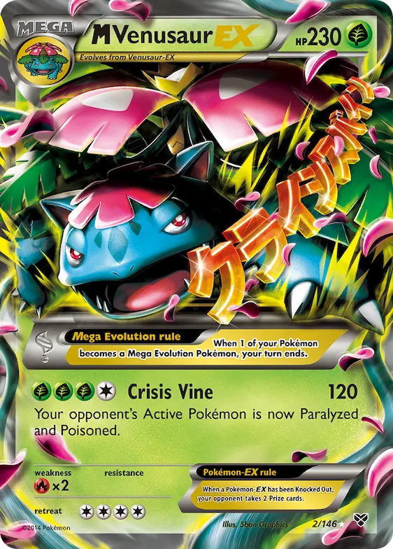 M Venusaur-EX #2 – XY Base Set