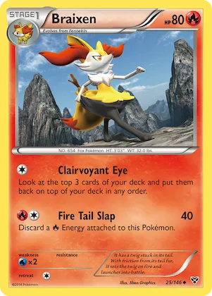 Braixen #25 – XY Base Set