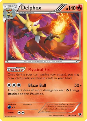 Delphox #26 – XY Base Set