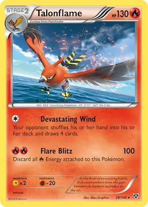 Talonflame #28 – XY Base Set