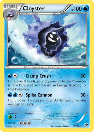Cloyster #32 – XY Base Set
