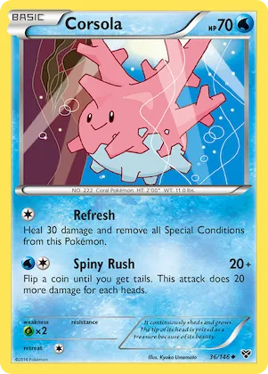 Corsola #36 – XY Base Set