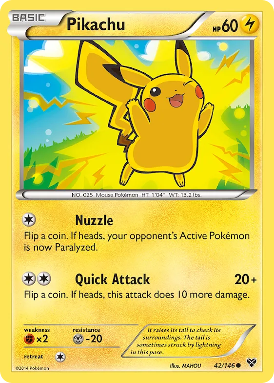 Pikachu #42 – XY Base Set