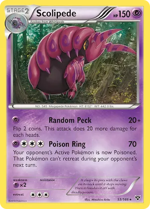 Scolipede #53 – XY Base Set