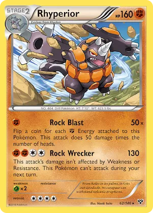 Rhyperior #62 – XY Base Set