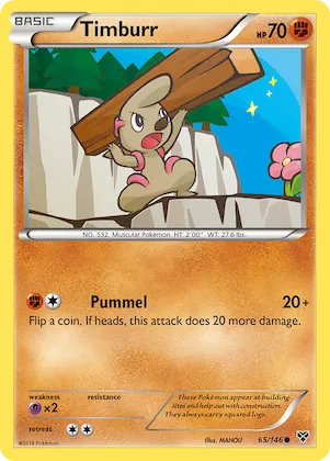 Timburr #65 – XY Base Set