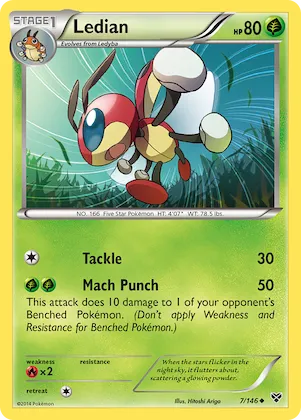 Ledian #7 – XY Base Set