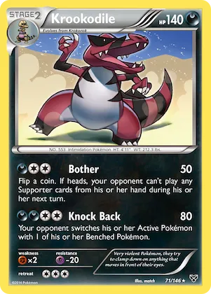 Krookodile #71 – XY Base Set