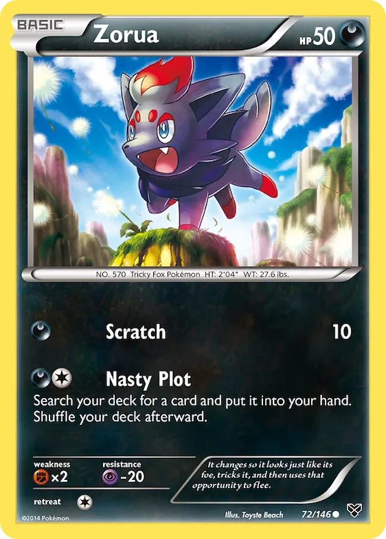 Zorua #72 – XY Base Set