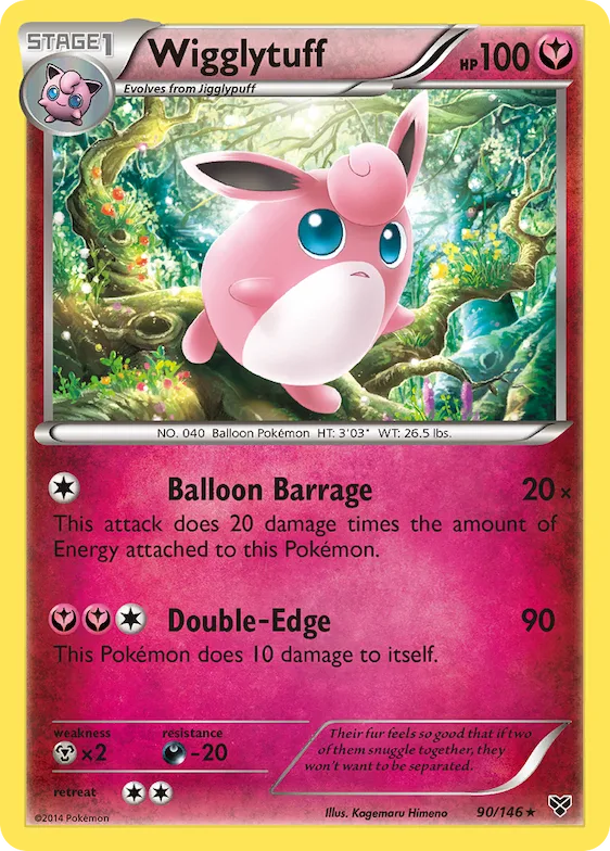 Wigglytuff #90 – XY Base Set