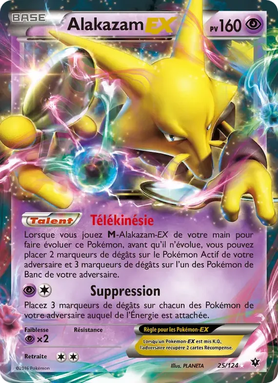 Alakazam EX 25 – Impact des Destins