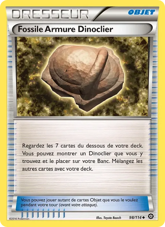 Fossile Armure Dinoclier 98 – Offensive Vapeur