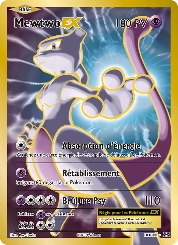 Mewtwo EX 103 – Évolutions