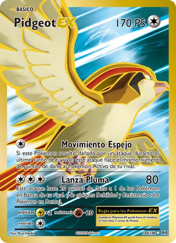 Pidgeot EX 104 – Evoluciones