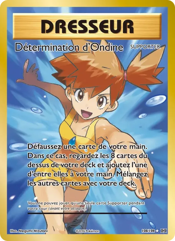 Détermination d'Ondine 108 – Évolutions