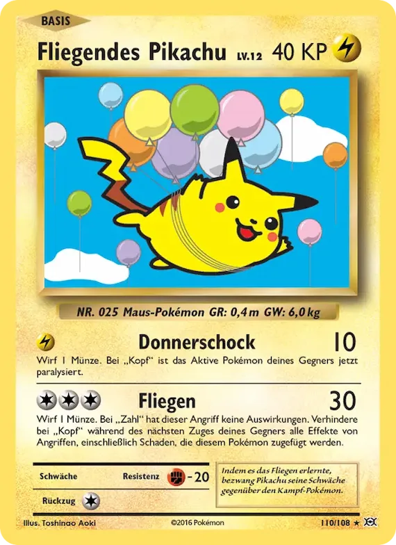 Fliegendes Pikachu 110 – Evolution