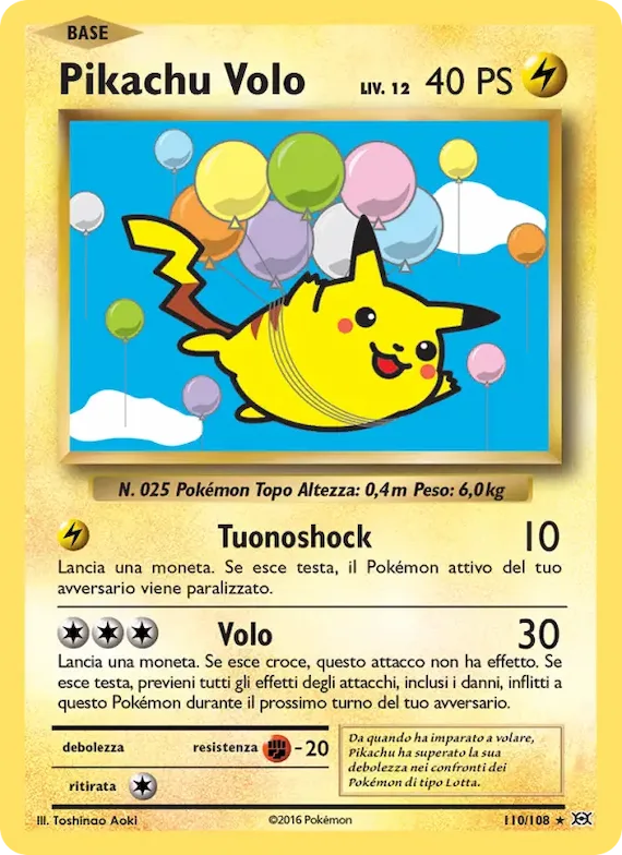 Pikachu Volo 110 – Evoluzioni