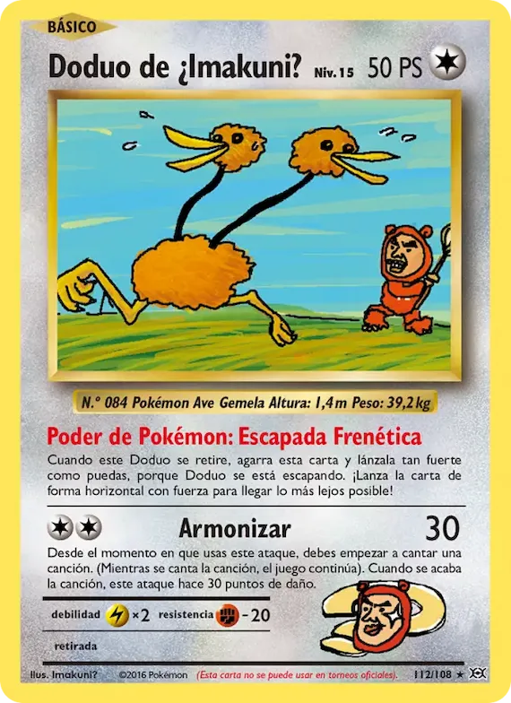 Doduo de ¿Imakuni? 112 – Evoluciones