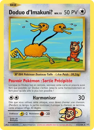 Doduo d'Imakuni? n° 112 – Évolutions