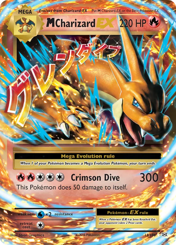 M Charizard-EX #13 – Evolutions