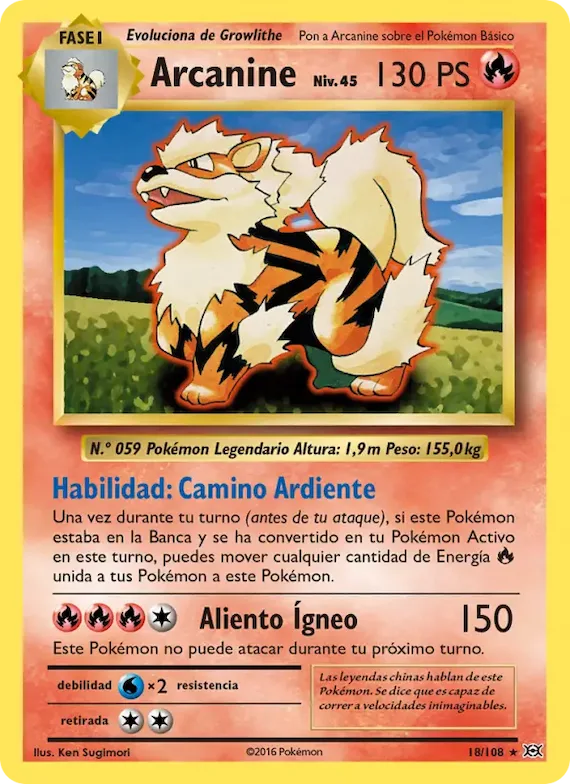 Arcanine 18 – Evoluciones