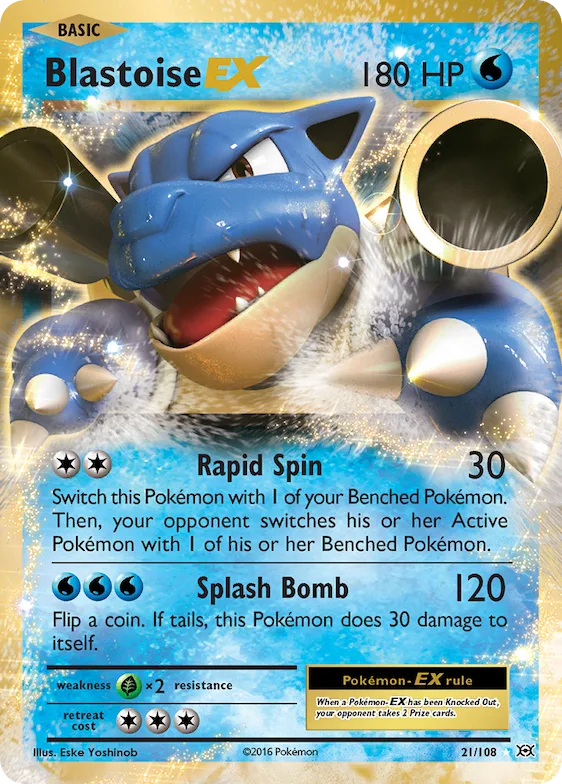 Blastoise-EX #21 – Evolutions