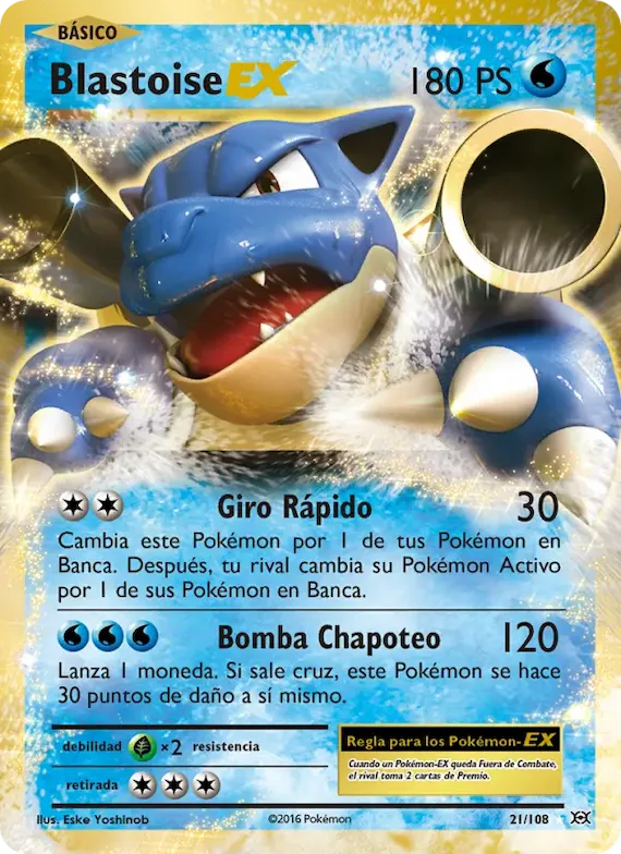 Blastoise EX 21 – Evoluciones